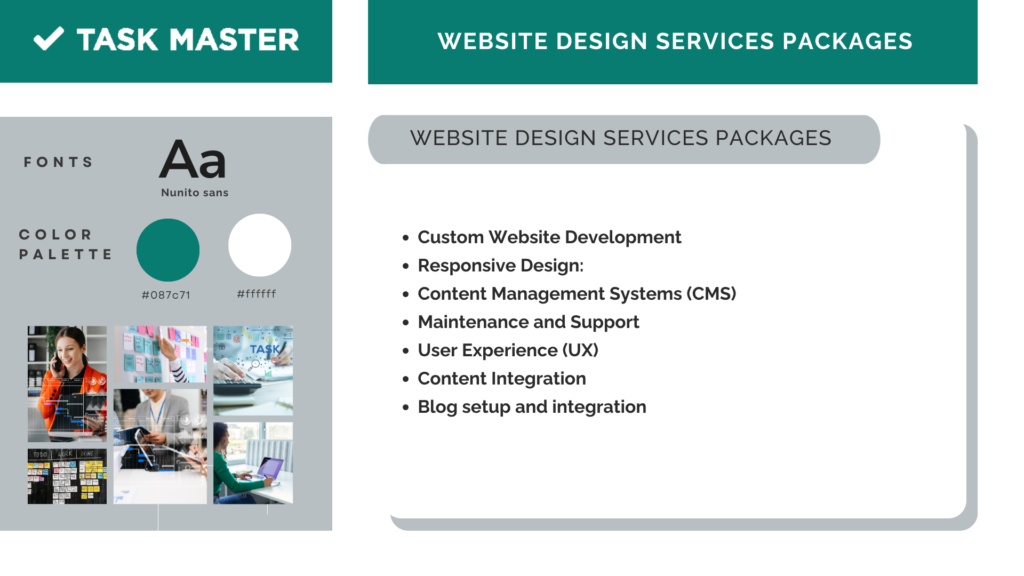 services Web design